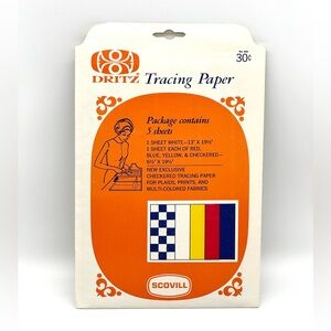 Dritz Tracing Paper Vintage. 5 Sheets